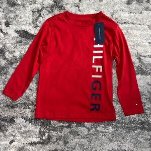 Tommy Hilfiger Toddler Boys Red Size 4 Long Sleeve Tee